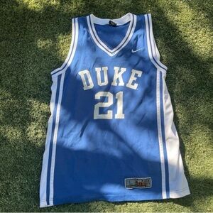 Nike Elite Blue and White Duke Jersey